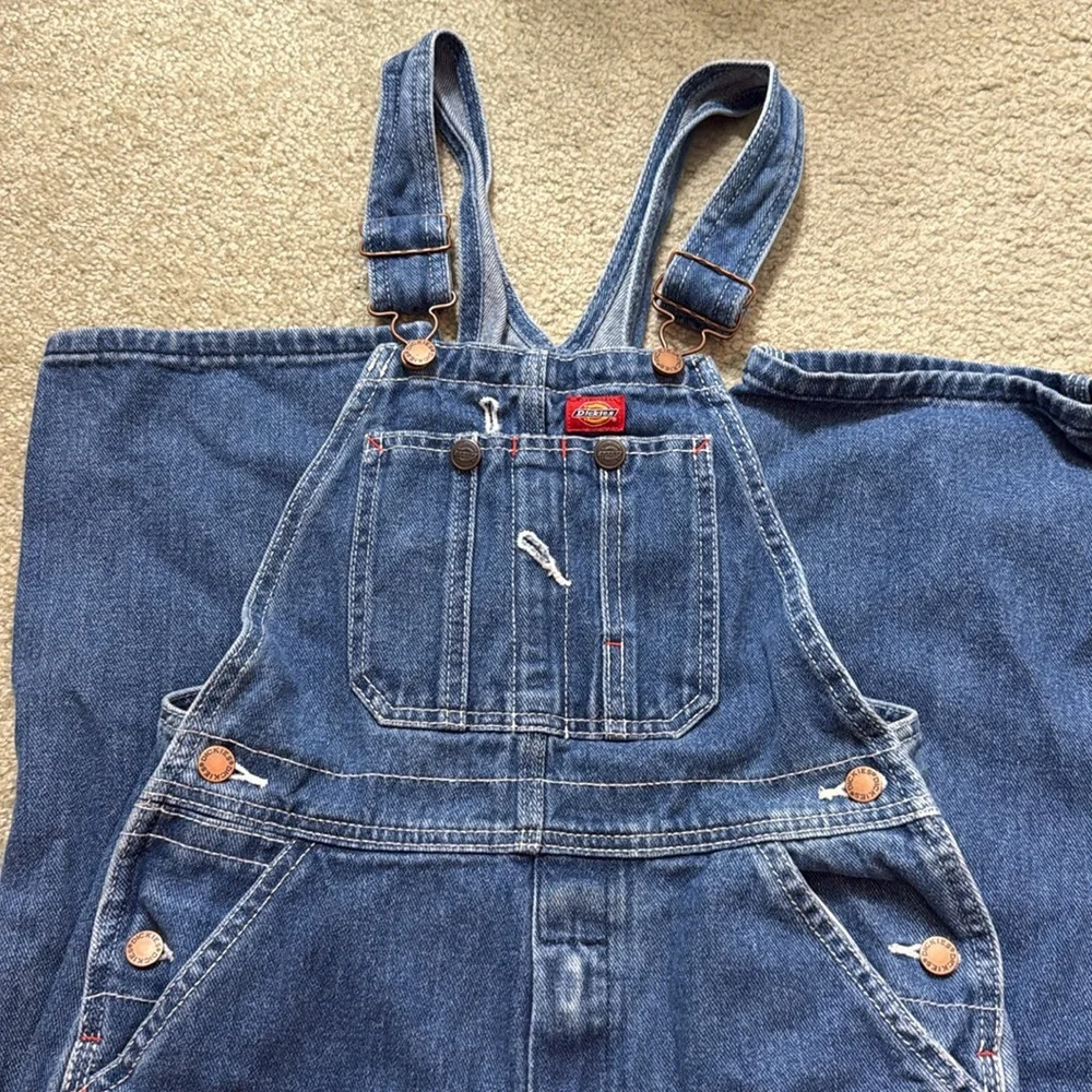 Dickies Girls carpenter straight leg overalls - M